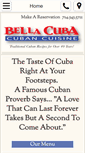 Mobile Screenshot of bellacubarestaurant.com